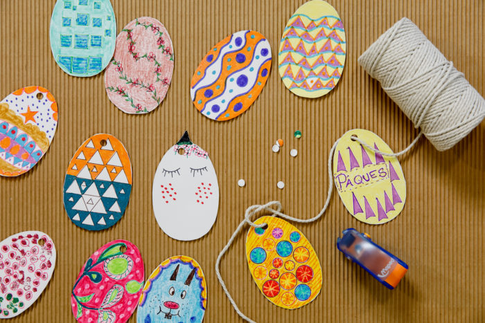 Juego De Manualidades De Huevos De Pascua Para Niños – 18 Huevos, Fieltro, Lentejuelas Y Pegatinas, Creativo DIY Para Decoración Y Regalos