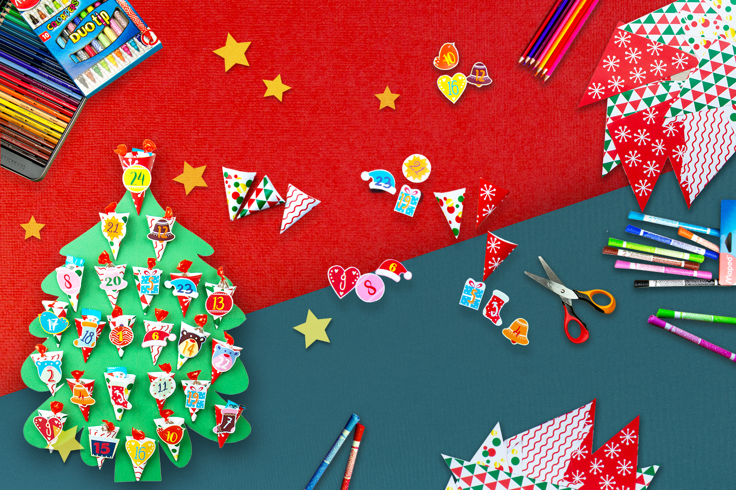 DIY Noël - Calendrier de l’Avent - Activité créative enfant