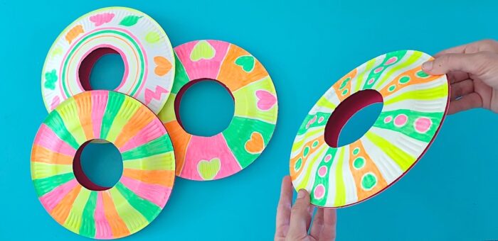 DIY Frisbee assiette en carton