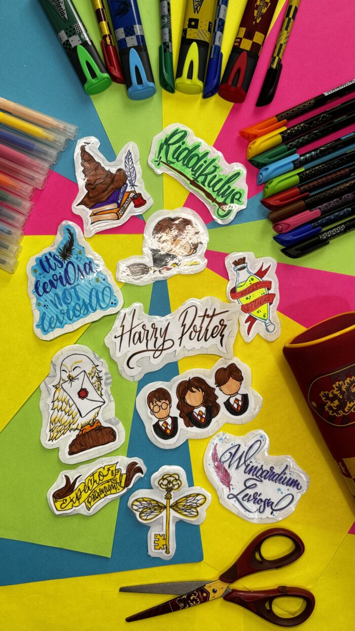 Stickers mágicos al estilo Harry Potter